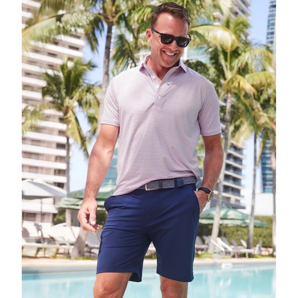 Collars‎ & Co Men Size XXL Velocity Pull-On Performance Shorts Navy Blue 7" NEW